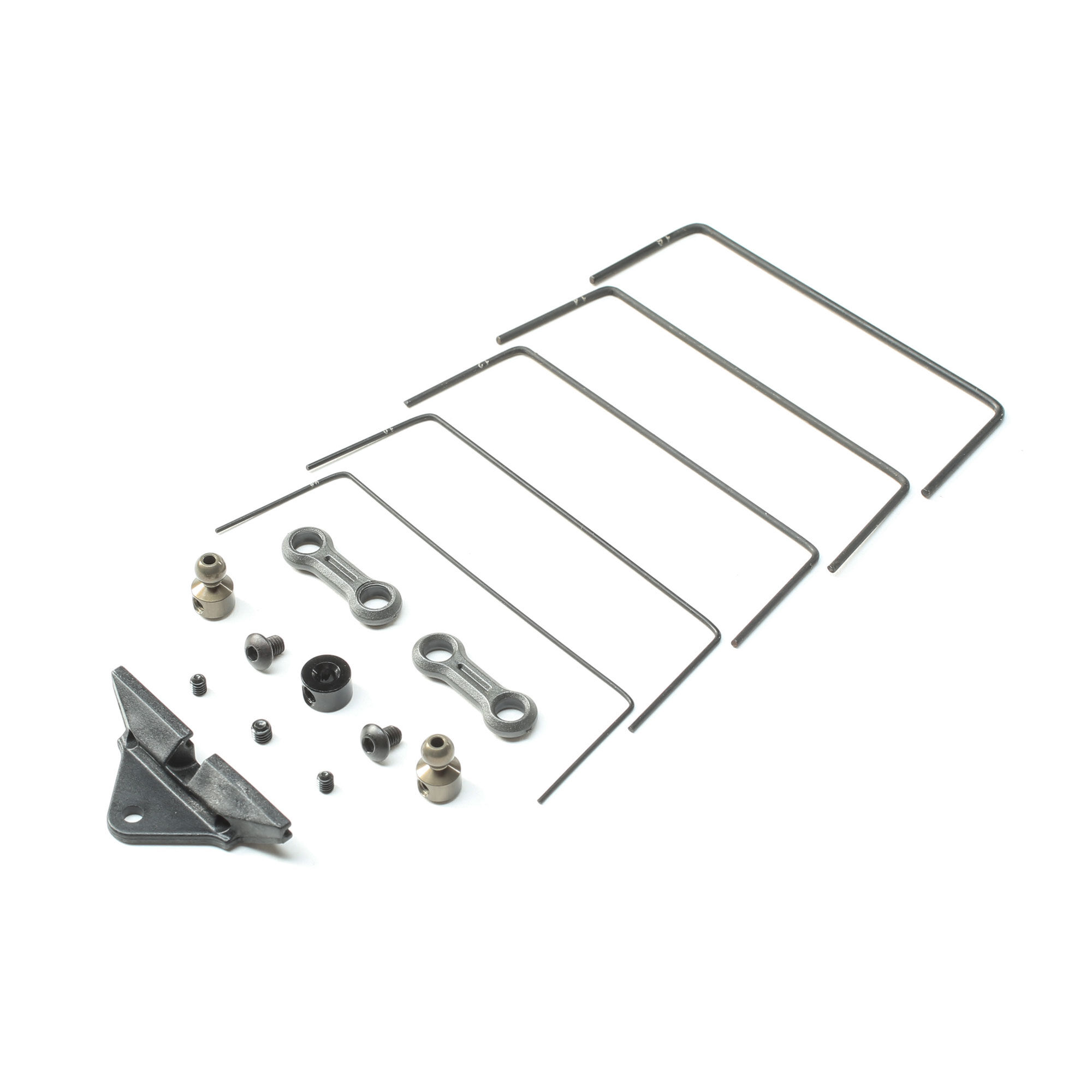 Team Losi Racing Front Sway Bar Set: 22 5.0