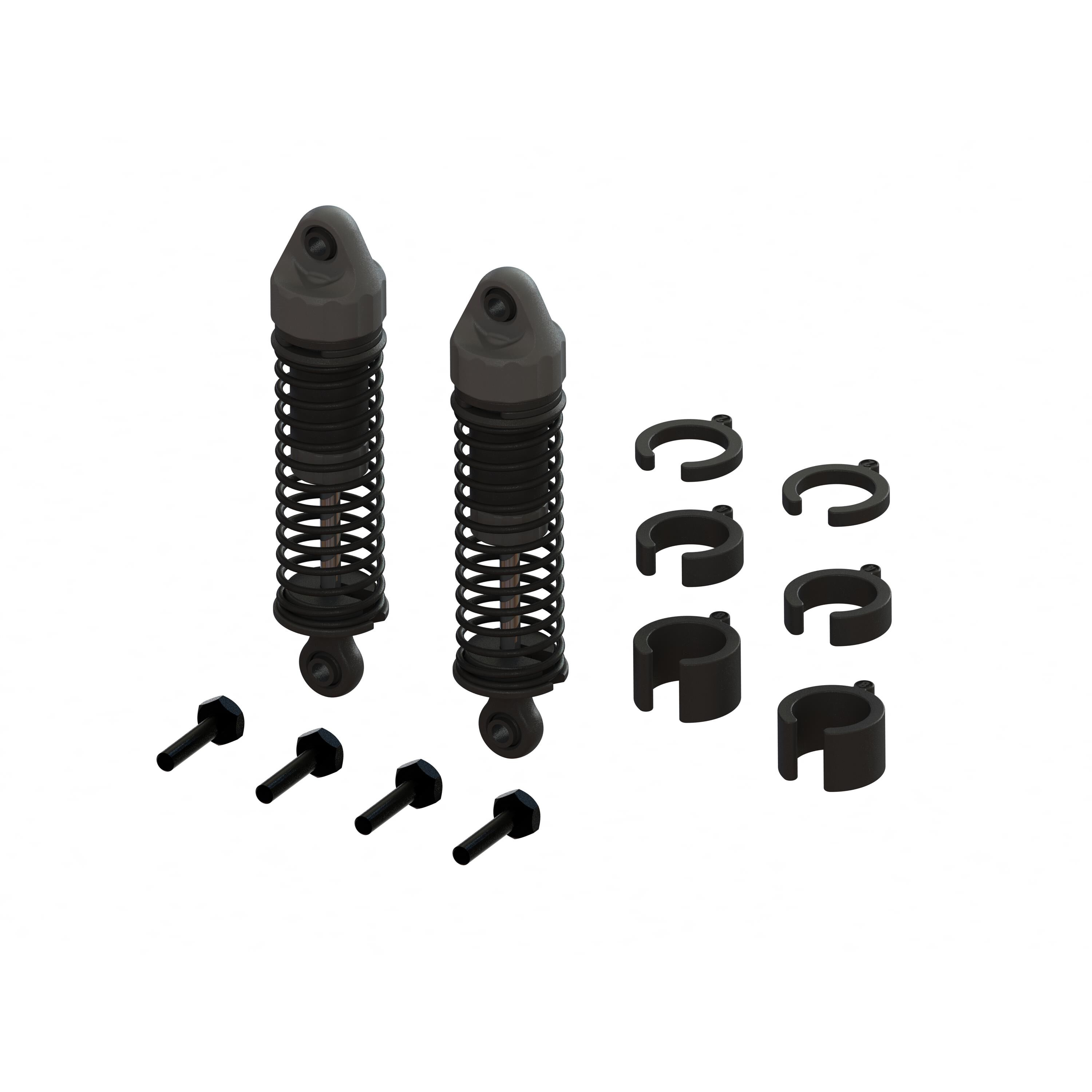 ARRMA Shock Set, 58mm Length, 800cSt Oil (2): GROM