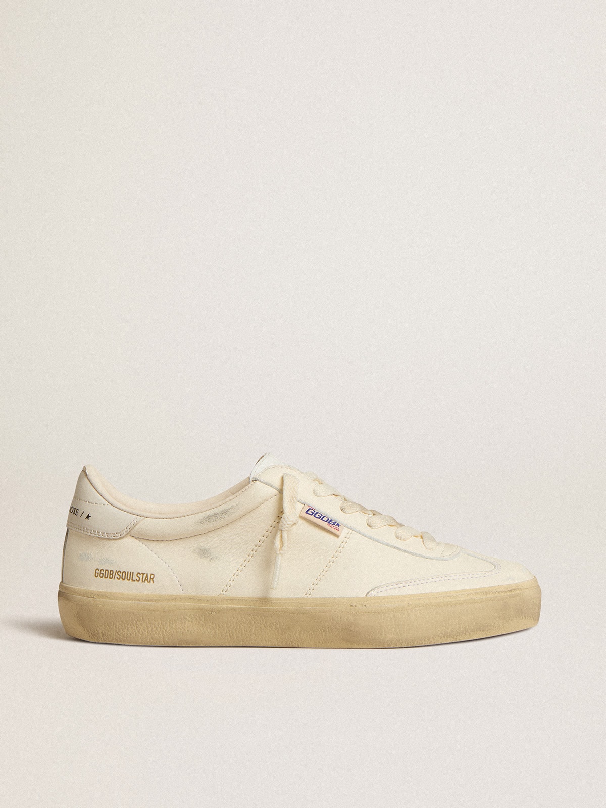 Women's Soul Star in white nappa with white leather heel tab
