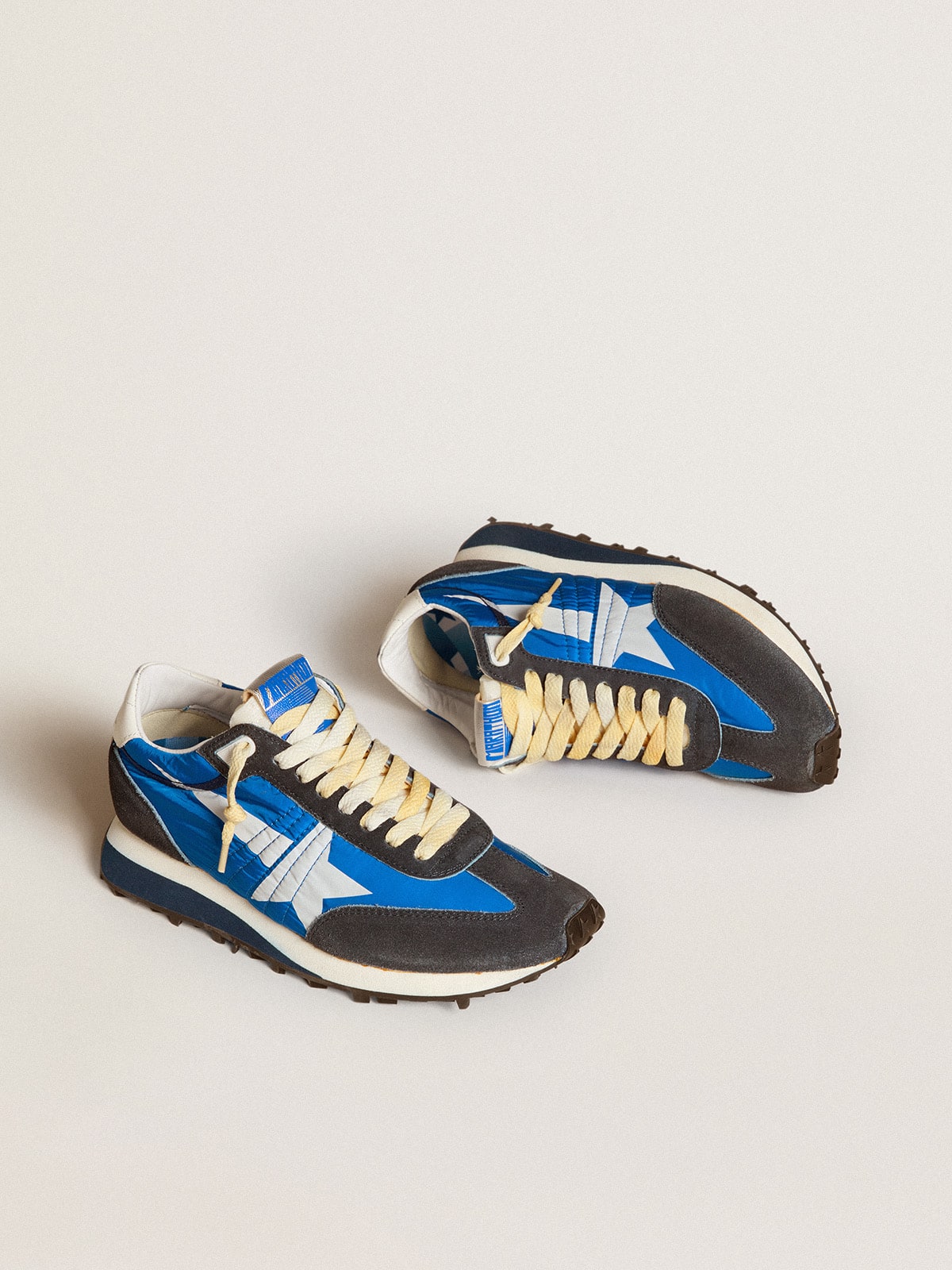 Women's Marathon with blue nylon upper and white star