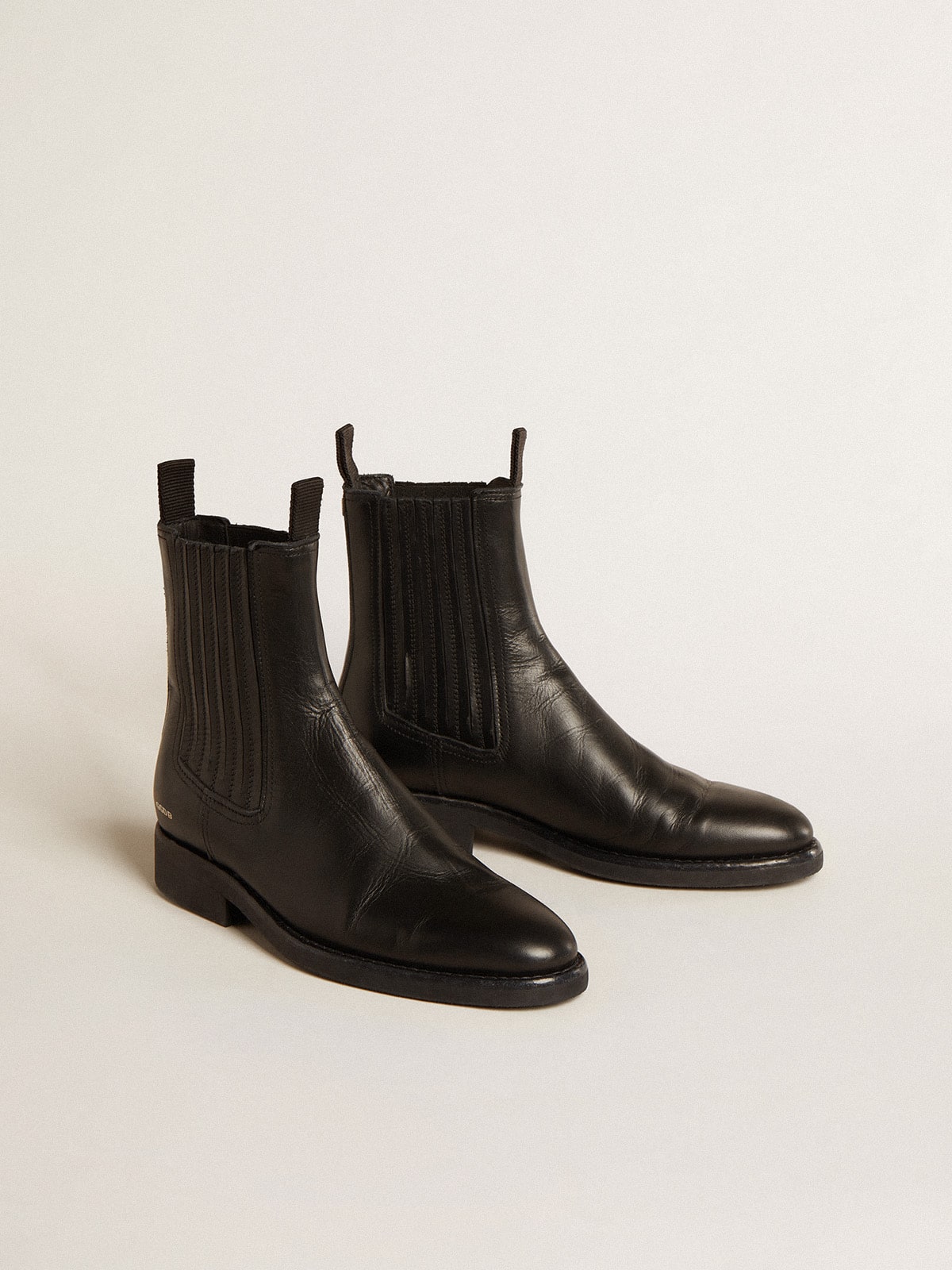 Women's Chelsea boots in black leather