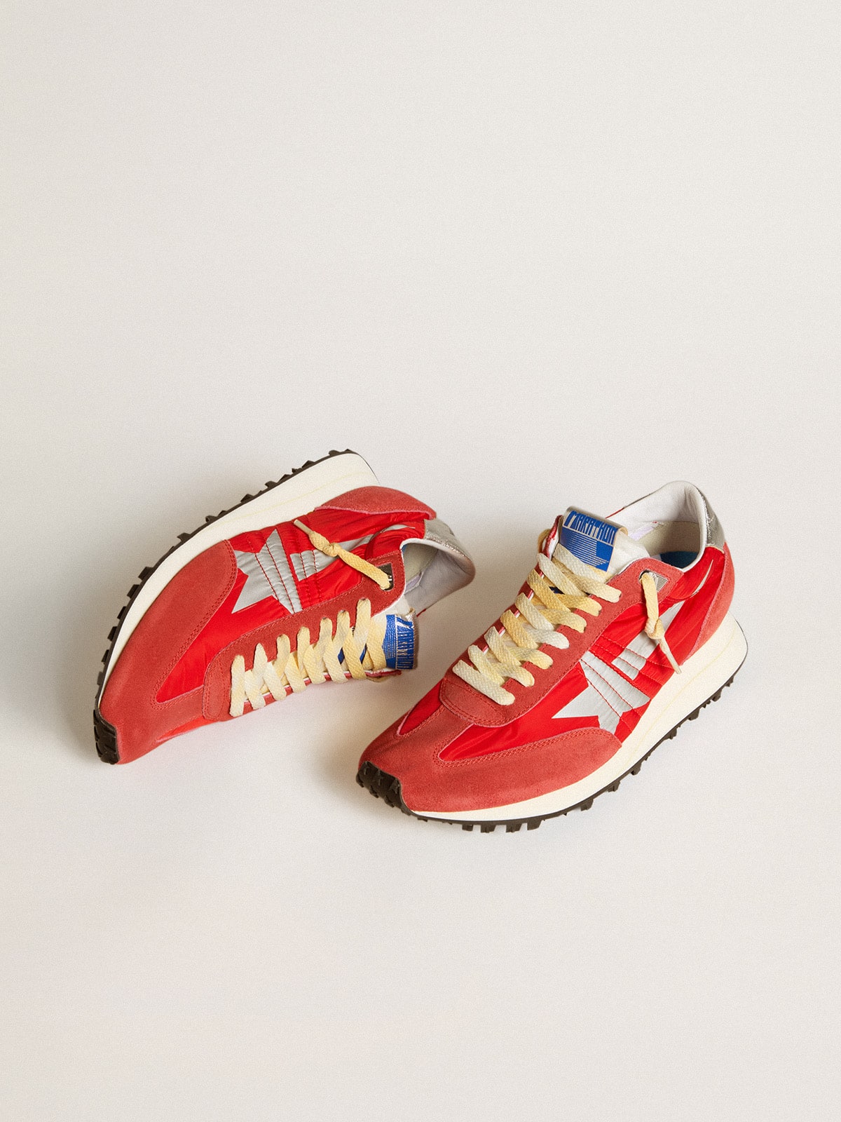 Men's Marathon with red nylon upper and silver star
