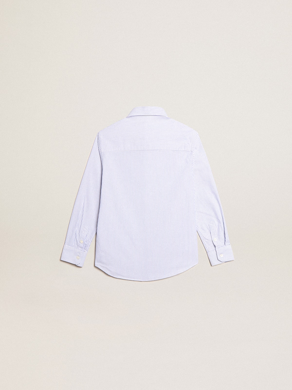 Boys' shirt with light blue stripes