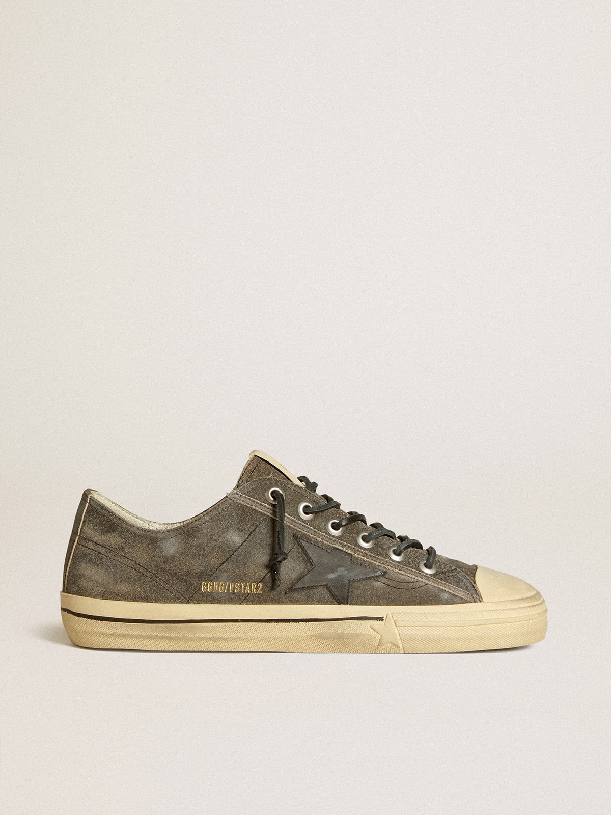 Men's V-Star in black suede with black leather star