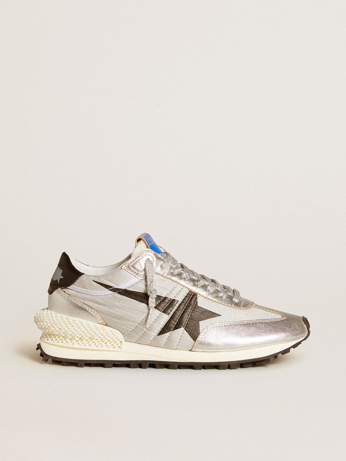 Men's Marathon with silver ripstop nylon upper and black star