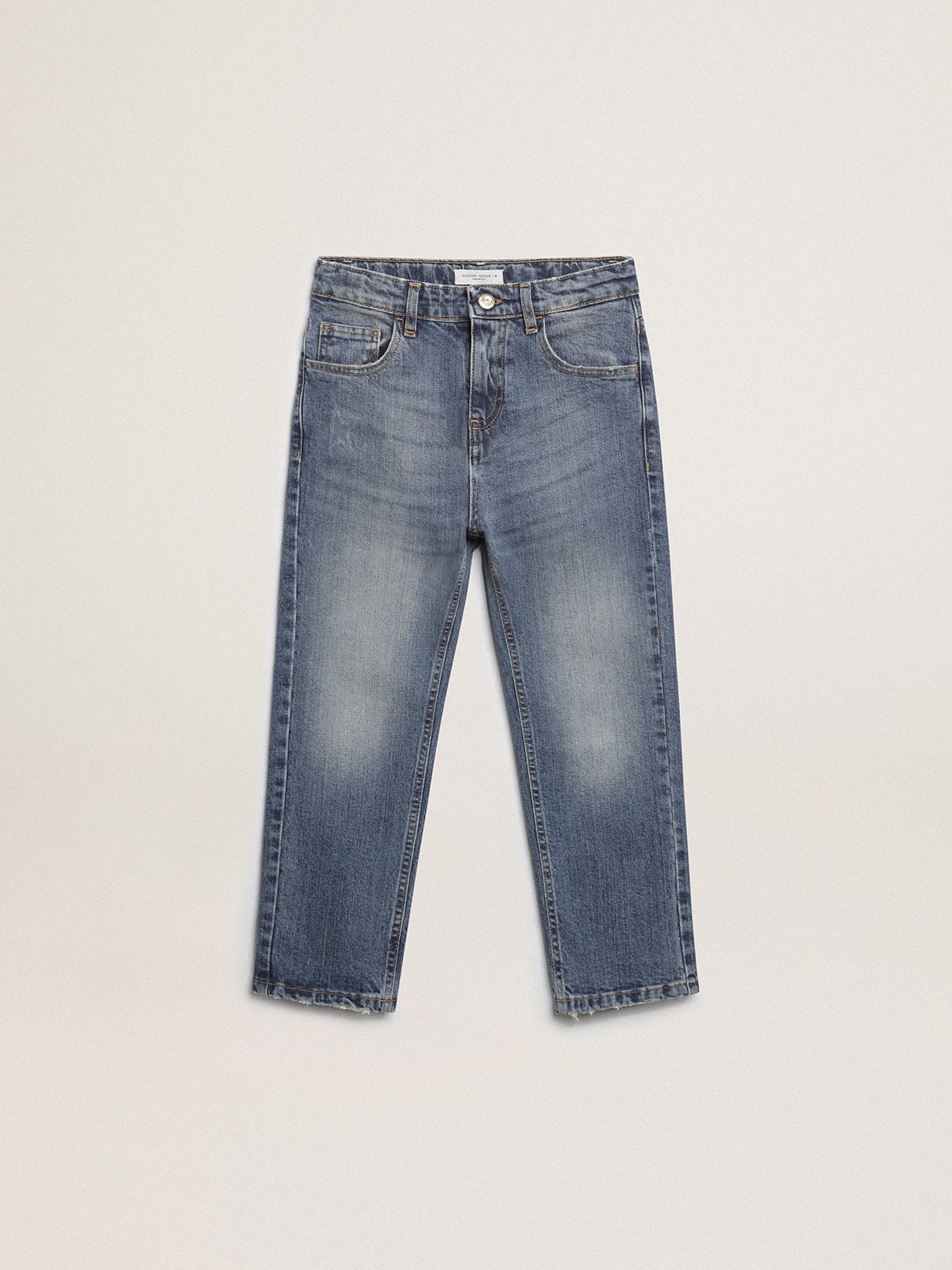 Boys' stretch jeans in blue denim