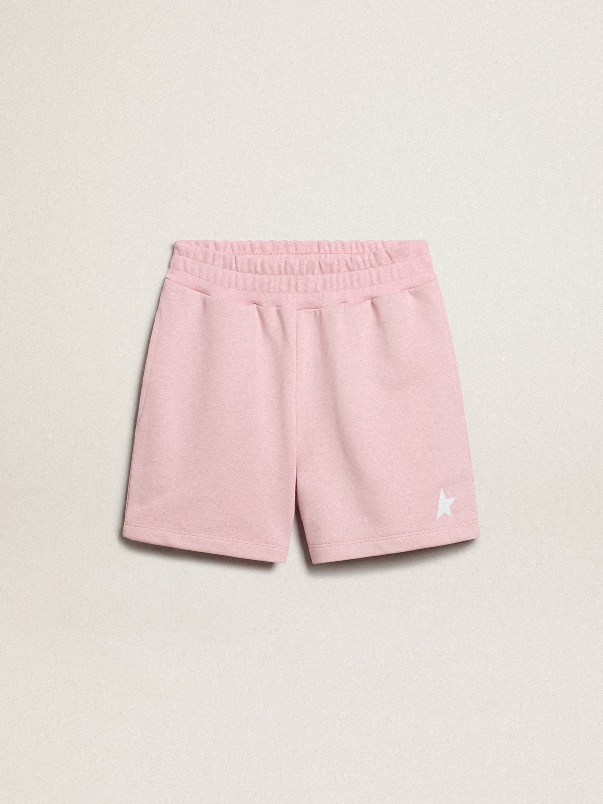 Girls' shorts in pink with white star