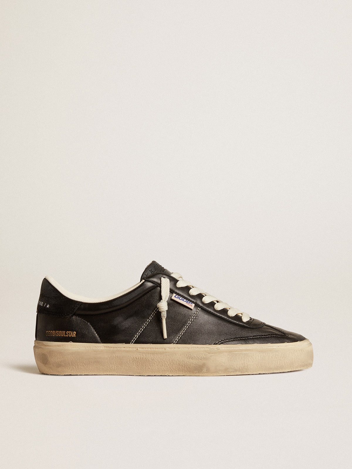 Men's Soul Star in black bio-based nappa