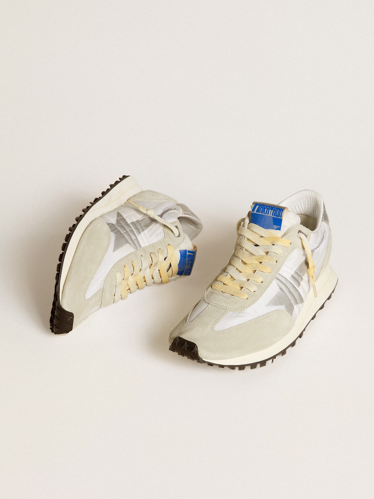 Men's Marathon with white nylon upper and silver star