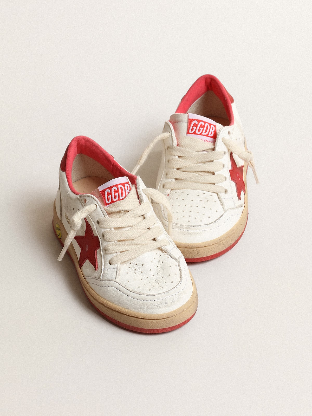 Ball Star Young in nappa with red leather star and heel tab