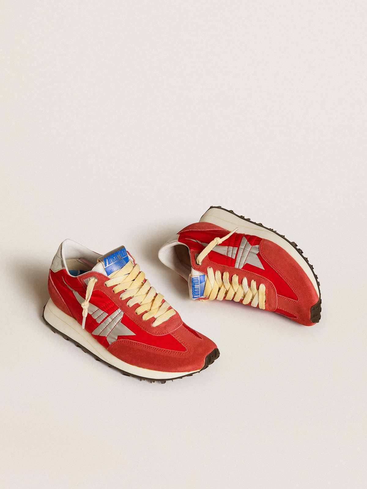 Women's Marathon with red nylon upper and silver star