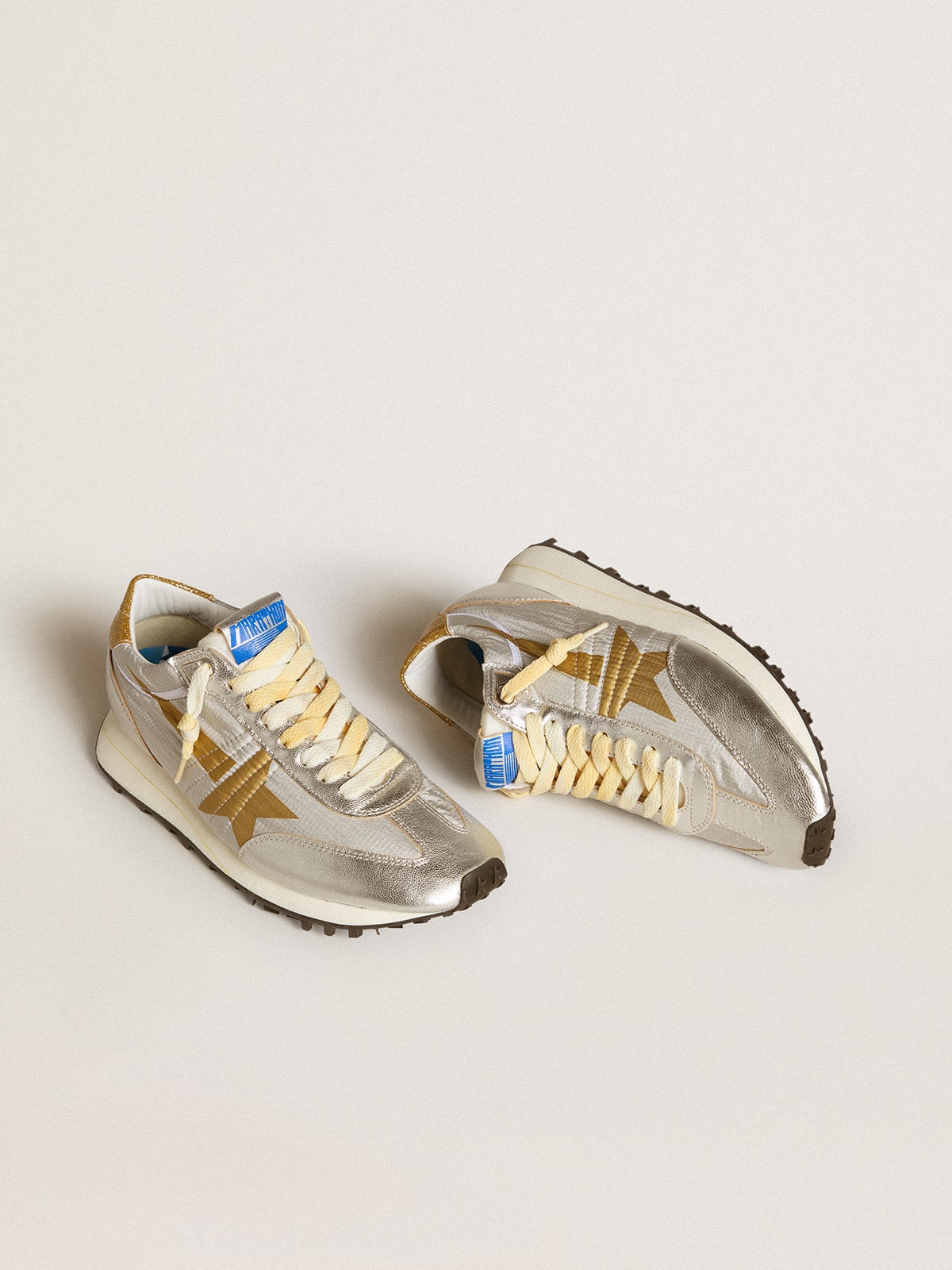 Women's Marathon with silver ripstop nylon upper and gold star