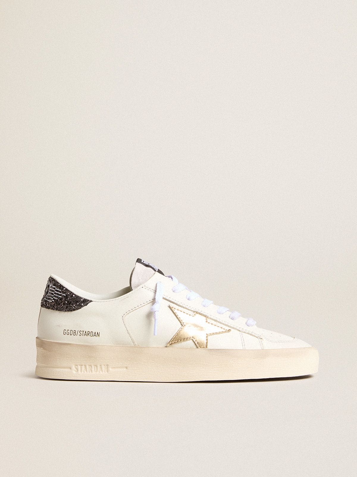 Women's Stardan with gold star and glitter heel tab