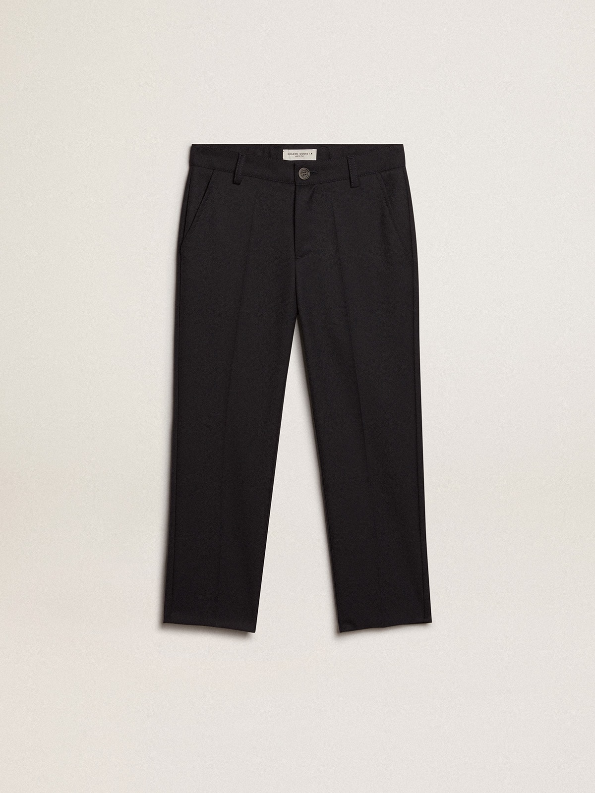 Boys' pants in dark blue wool
