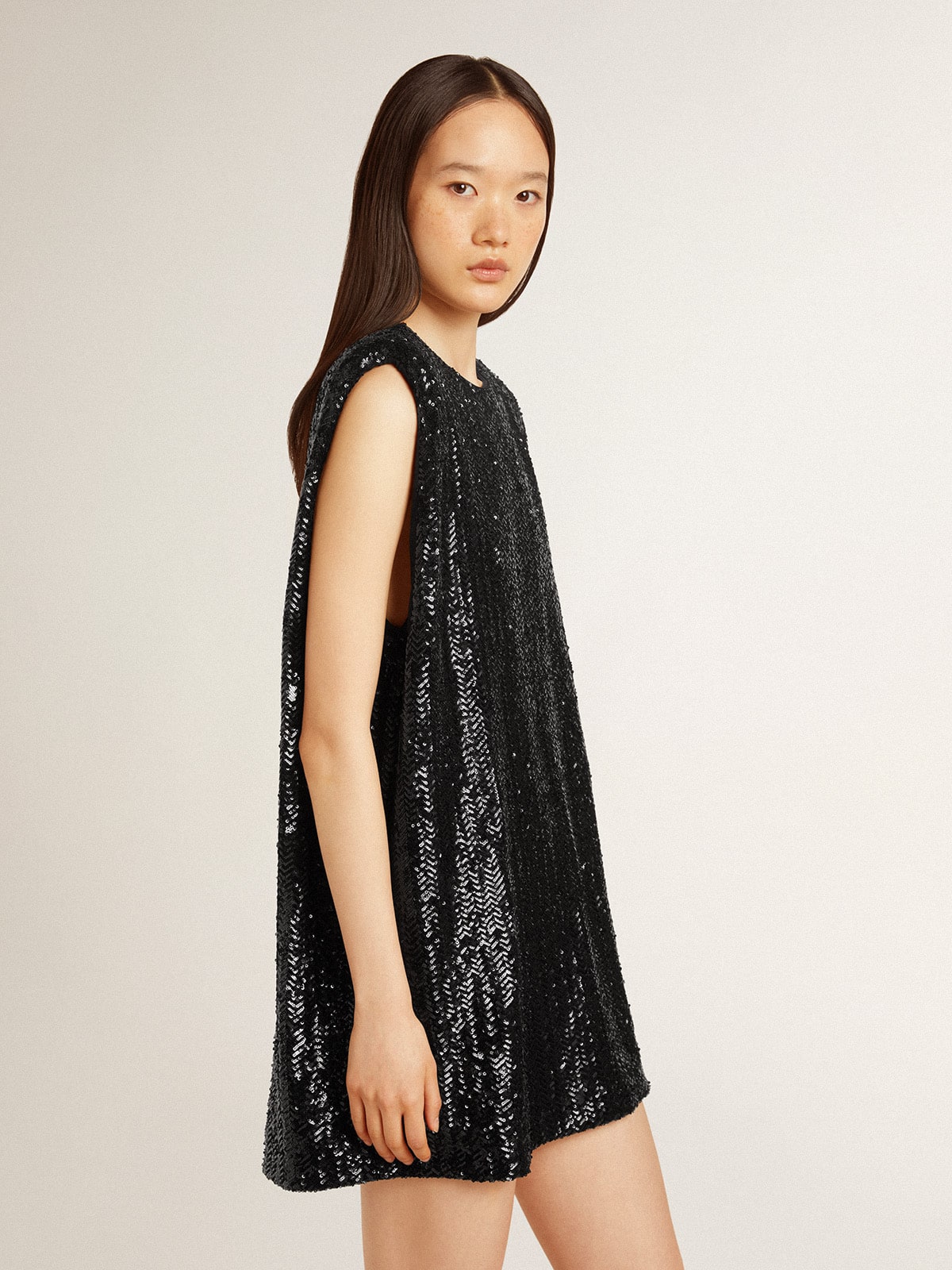 Women's black sequin dress