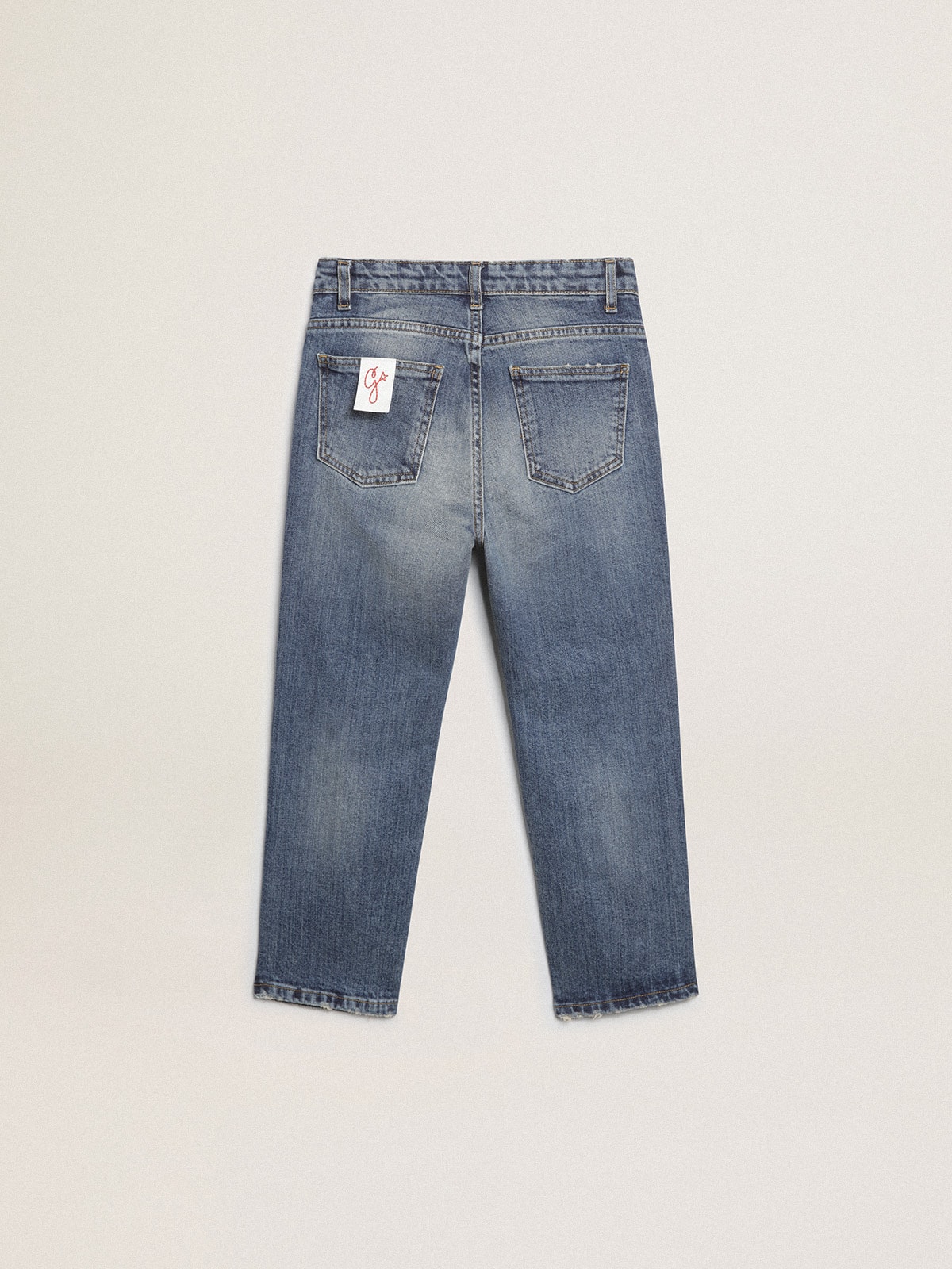 Boys' stretch jeans in blue denim