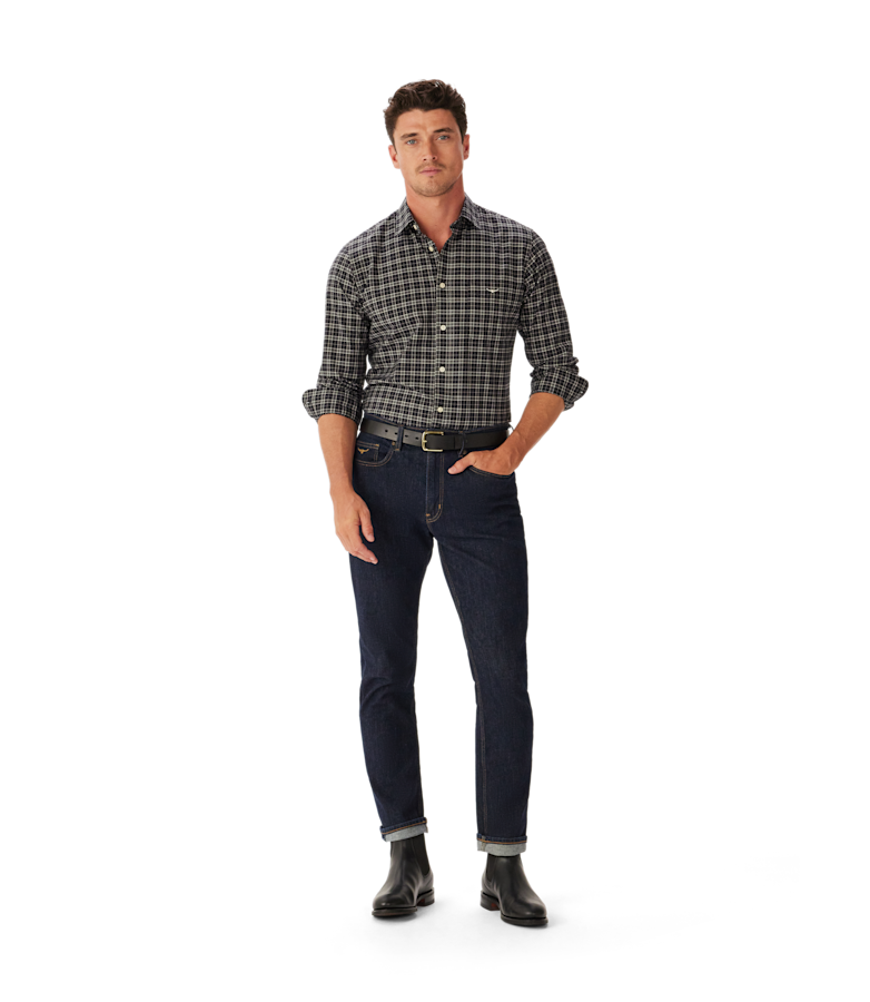 Regular Poplin check shirt