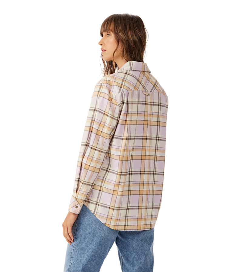 Anna check flannel shirt