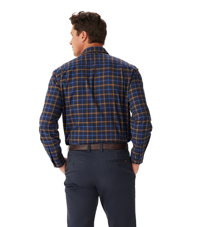 Regular twill check shirt