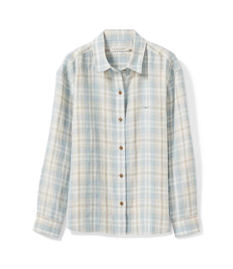 Hopeland check linen shirt