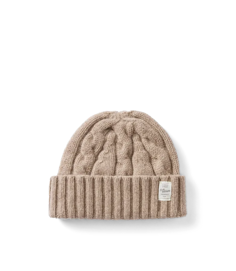 Highland cable wool beanie