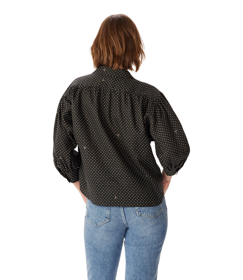 Paris printed linen shirt