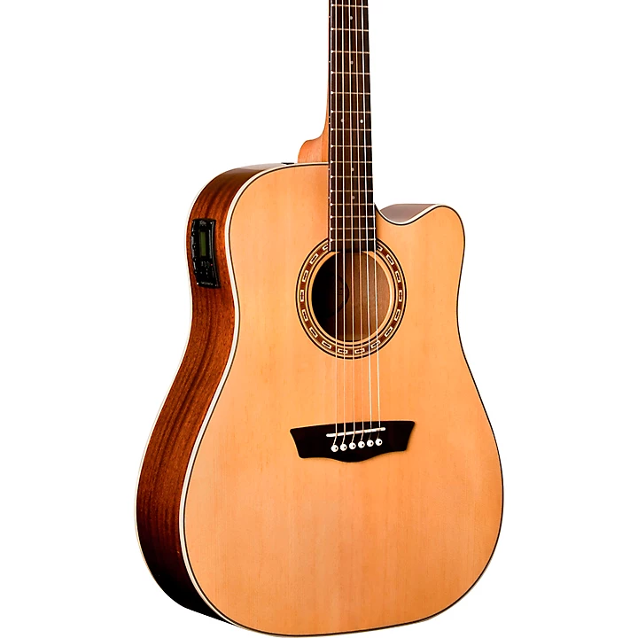 Harvest Series D7SCE Acoustic Electric Guitar Gloss Natural