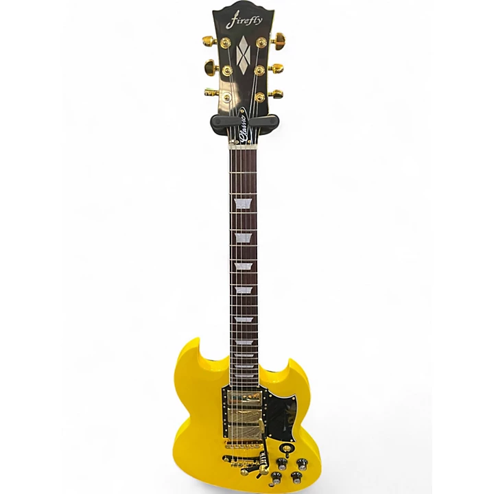Used Firefly FF SG Yellow Solid Body Electric Guitar
