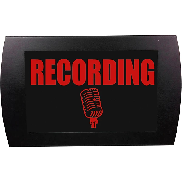 RECORDING LED Lighted Sign Red