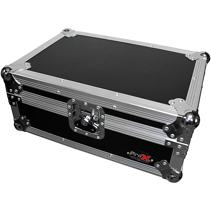 XS M10 ATA Style Flight Road Case for 10 in DJ Mixer Black Chrome