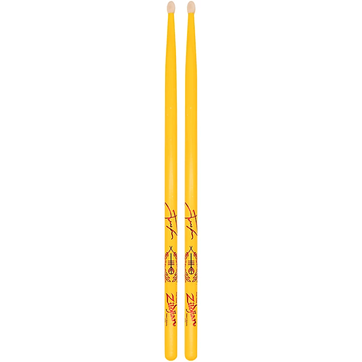 Josh Dun Clancy Yellow Artist Series Drum Sticks Wood
