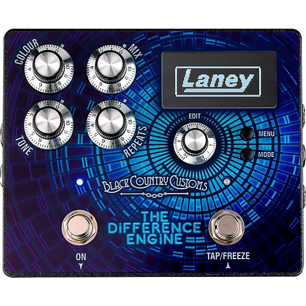 The Difference Engine Tri Mode Delay Effects Pedal Blue