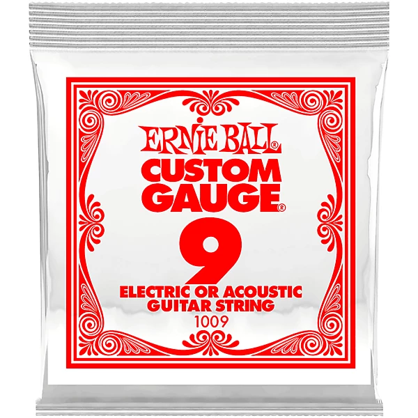 ERNIE BALL 1009 009GA SNGL ELEC STR