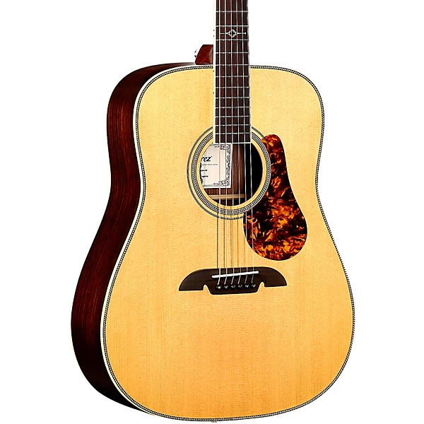MD70e Herringbone Dreadnought Acoustic Electric Guitar Natural