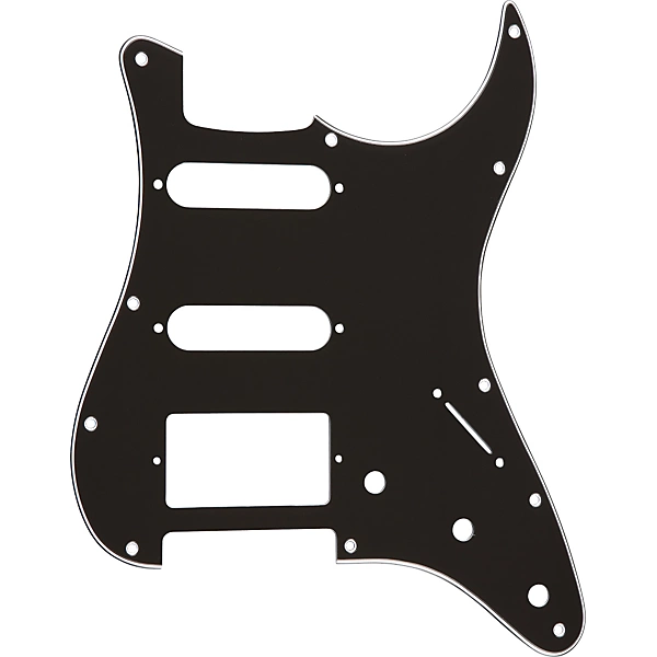 S Style Hum Single Single 3 Ply Pickguard Black