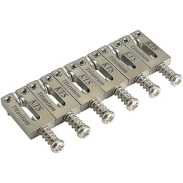 Stratocaster Style Block Saddles 2 1 8 54 mm Spacing Titanium