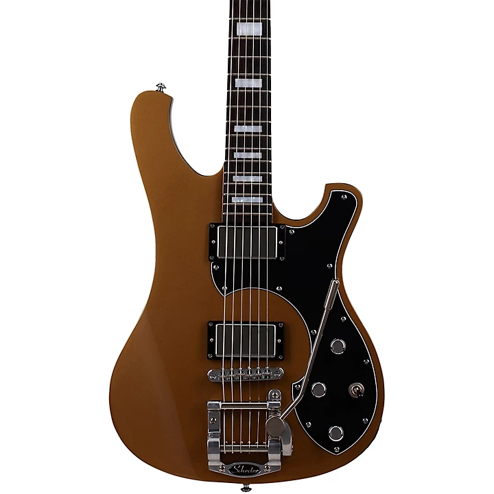 Schecter Guitar Research Stargazer 6 Vibrato Electric Guitar Metallic Gold