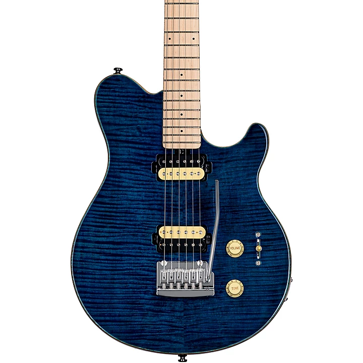 SUB Axis Flame Maple Top Electric Guitar Neptune Blue