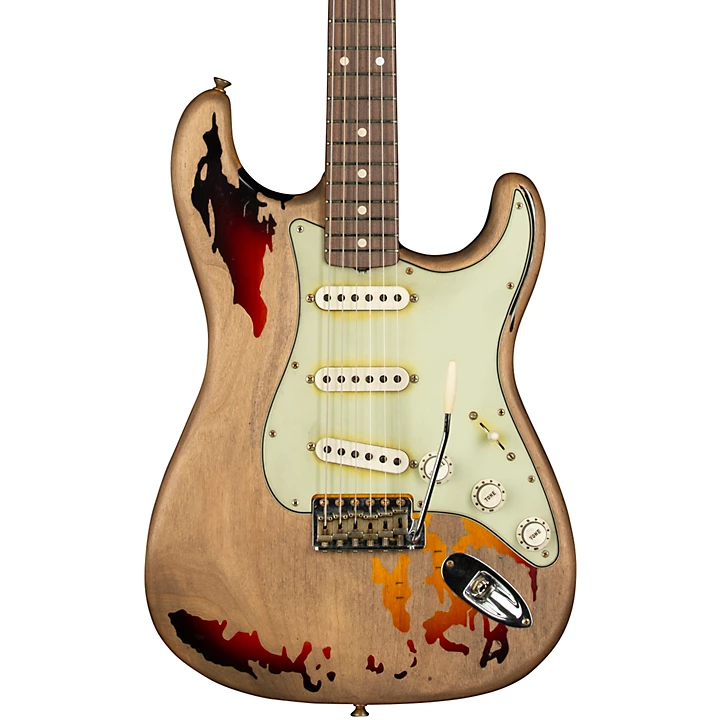 Rory Gallagher Signature Stratocaster Heavy Relic Electric Guitar 3 Color Sunburst