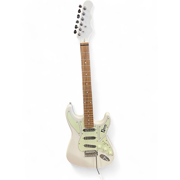 Used Burns London CLUB SERIES White Solid Body Electric Guitar