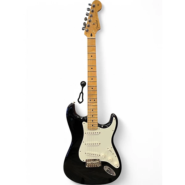 Used Fender Player Stratocaster Black Solid Body Electric Guitar
