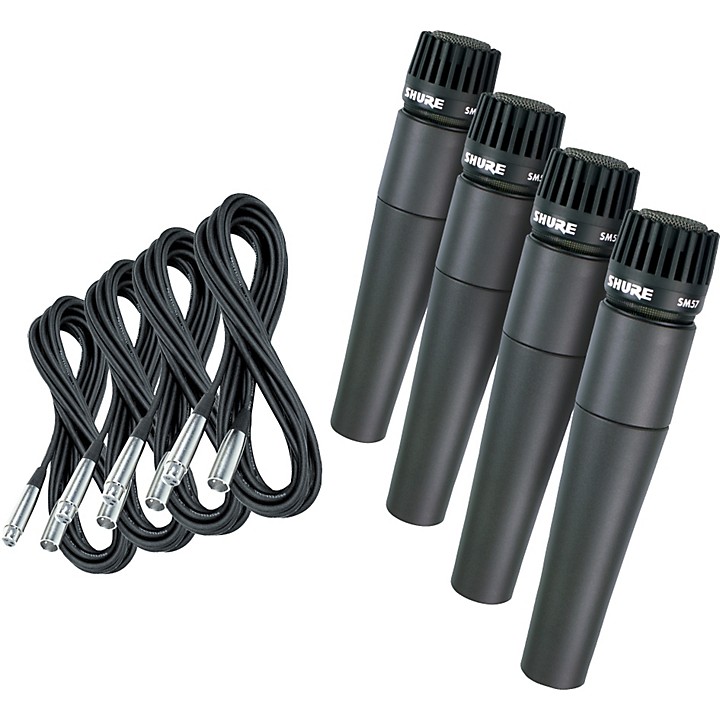 SM57 Mic Four Pack with Cables