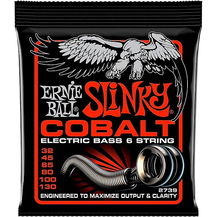 Cobalt Slinky 6 String Electric Bass Strings 32