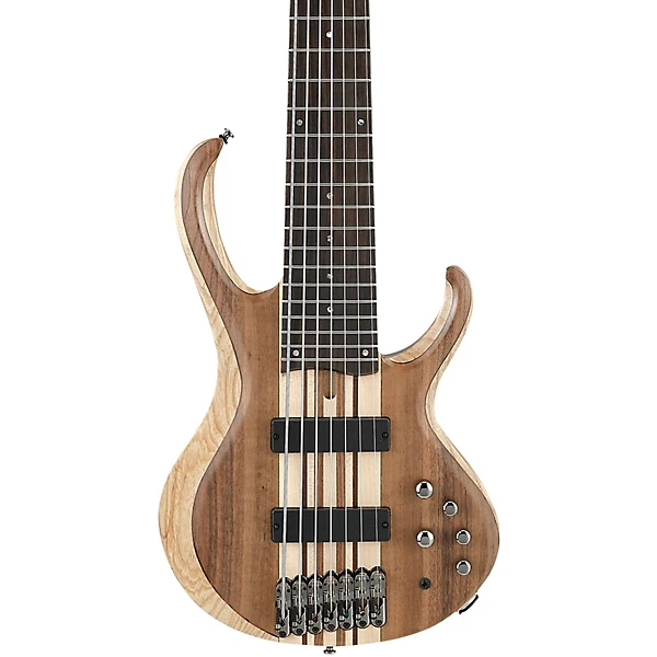 BTB747 7 String Electric Bass Guitar Low Gloss Natural