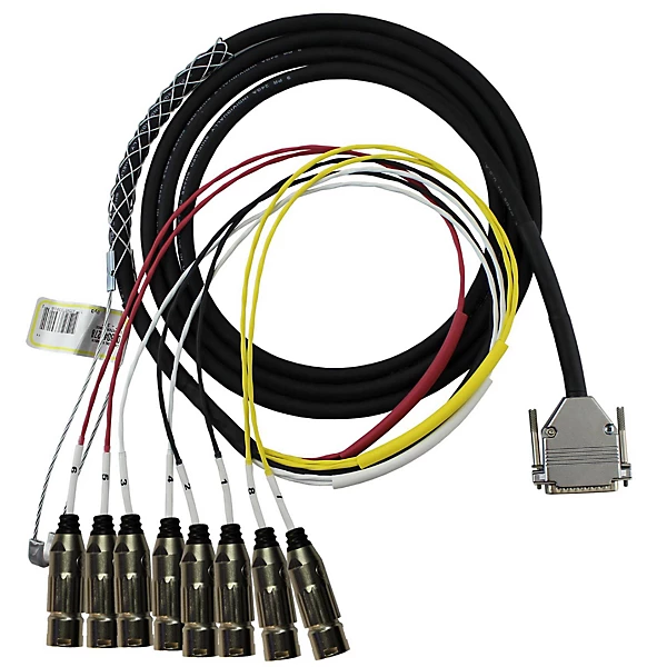 8 Channel DSUB XLRM Snake 25 ft