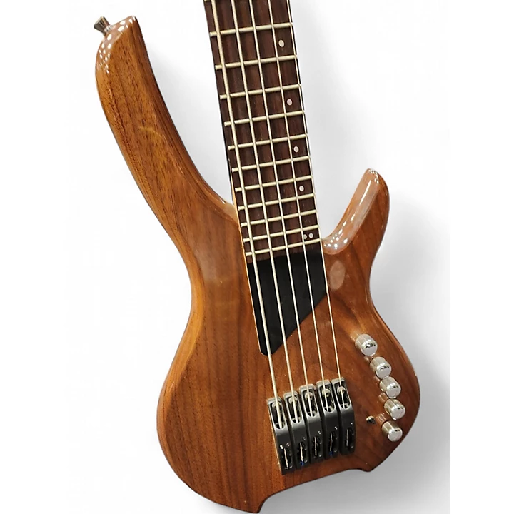 Used Lightwave Systems Saber 5 Natural Electric Bass Guitar