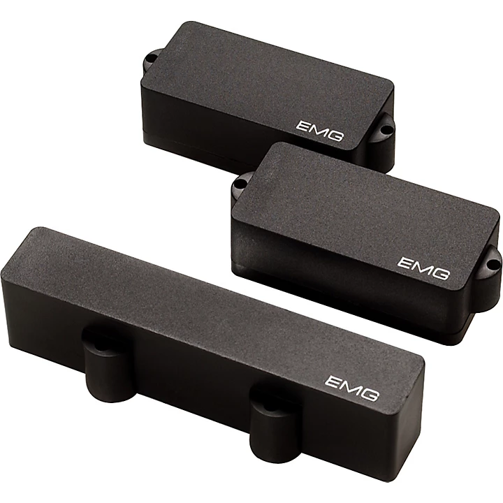 EMG PJ Active Bass Pickup Set Black