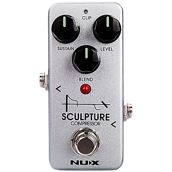 Sculpture Mini Compressor Effects Pedal Silver