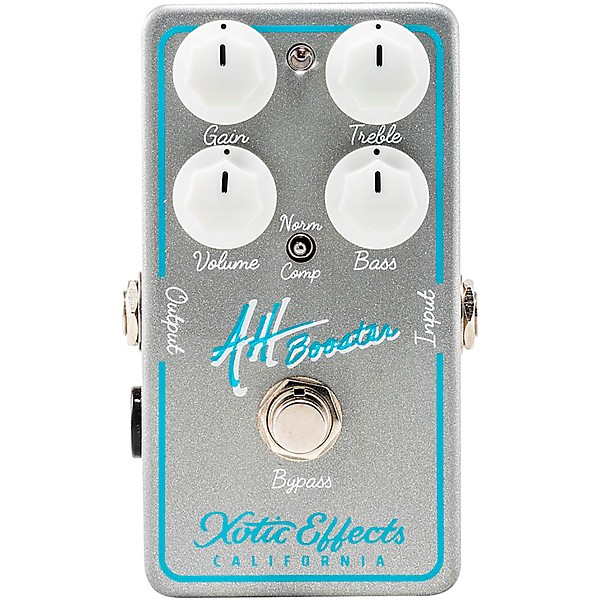 AH Booster Allen Hinds Effects Pedal Silver Sparkle