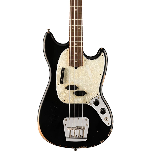 Justin Meldal Johnsen Road Worn Mustang Electric Bass Black